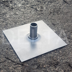 Spigot Base Plates - 140x140x2mm Self Colour