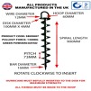 Spyrabase Hurricane Ground Anchor 900mm - 1300kg