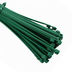 Dark Green Cable Ties (Zip Ties) - Pack of 100