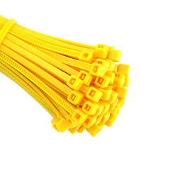 Yellow Cable Ties (Zip Ties) - Pack of 100