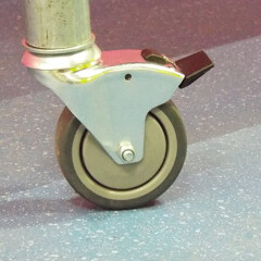 Braked Swivel Castor & Expander for 48.3mm Tube