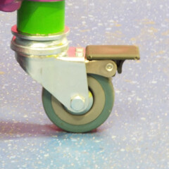 Braked Swivel Castor & Expander for 26.9mm Tube