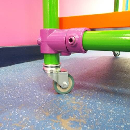 Unbraked Swivel Castor & Expander for 26.9mm Tube