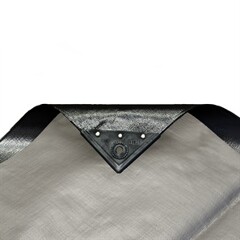 Tarpmaster Super Heavy Duty Tarpaulin - 1.2m x 1.8m - Black/Silver